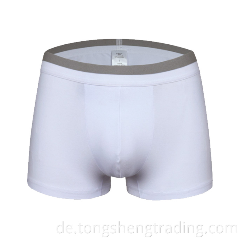 White Cotton95 Spandex5 Basic Men S Boxers Briefs Shortsjsmedk16013c